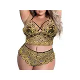 Awrvia alle angeboten Dessous Damen Sexy Unterwäsche Push Up Spitzen-BH und Höschen Verstellbar Riemen 2-teiliges Set Erotisch Tüll Transparent Lingerie Hohe Taille Zweiteiliges