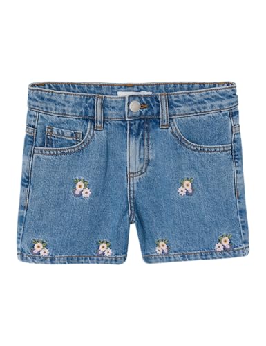 NAME IT Mädchen Nkfbella Reg Dnm Shorts 3674-be Noos, Medium Blue Denim, 122
