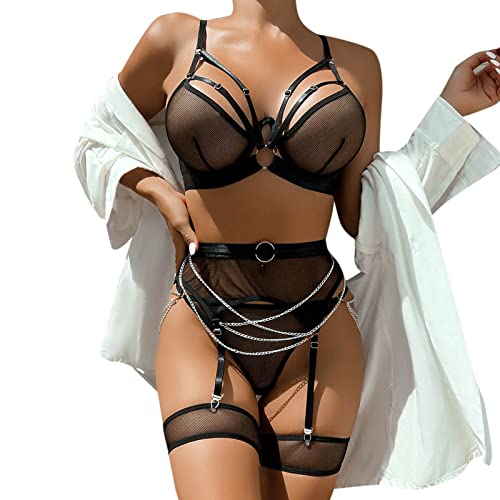 Erotische Dessous Frau Große Größe Unterwäsche Spitze Reizwäsche Set Mit Strumpfhalter Dessous Sexy Set Strapsen Dessous Sport Bh Starker Halt Unterhose 2 Teiliges Bh Und Slip Set Sexy Damen Dessous S