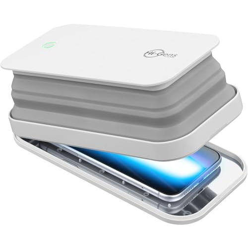 cellularline - UV-C Desinfektionsgerät, LED-Sterilisator zur Sterilisation des Smartphones, mit Ultraviolettlicht-Emission (UV-C), sterilisiert 99,9% der Bakterien