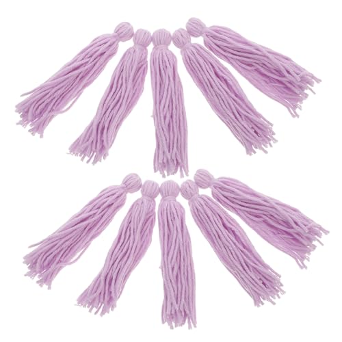 YARNOW 10St Laichmopp für Aquarien Fischzuchtanlage Fischbecken Versteck Mini-Aquarium Schüsseln Fischlaichbett Angelfisch Zuchtbesen Fischzucht Mop Laichfass Laichende Mops Garn Violet