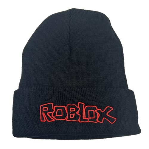 PQKL-party Roblox Mütze, Roblox Strickmütze, Roblox Mütze Jungen, Winter Beanie Mützen, Roblox Warm Halten Wollmütze, Roblox Mütze Cap Skimütze Unisex Mütze für Kinder Teenager Fan Gamer Geschenke