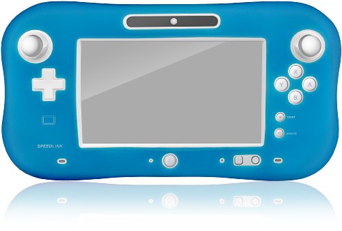 Speedlink Guard Wii U Schutzhülle für das Gamepad (Schutz vor Kratzern und Stößen, alle Anschlüsse und Tasten/Knöpfe frei erreichbar) blau