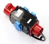 CEE Baustromverteiler Starkstrom Schuko Adapter Verteiler 3 x 230V 1 x 400 V 5-polig 16A IP44 Outdoor, Baustellen, Caravan, Wohnmobil, Wohnwagen, Festzelte solartronics SP-1605A