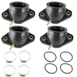 Vergaser Ansaugstutzen Satz, Ansauggummi, Motorrad Ansaugkrümmer, Motorrad Ansaugmanschette, Vergaser Schnittstelle Adapter Gummi mit Dichtung O-Ring für Yamaha XV 535 Virago XV535 1988-1998