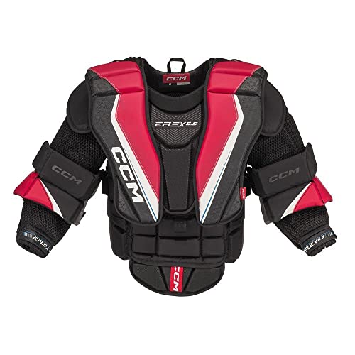 CCM EFLEX 6.5 Goalie Brustpanzer Junior, schwarz/rot/weiß (Gröse: L/XL)