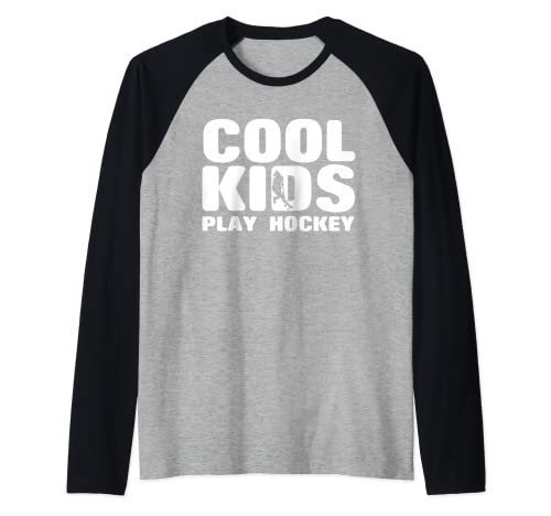 Cooles Kinderspielfeld-Hockey-Mädchen Raglan