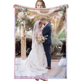 Personalisierte Decke,Decke mit Foto Personalisiert Decke mit Foto, Fotodecke mit Eigenem Foto,Kuscheldecke mit Foto,Decke Selbst Gestalten Foto,Personalisierte Geschenke fur Freundin,Mama,Papa