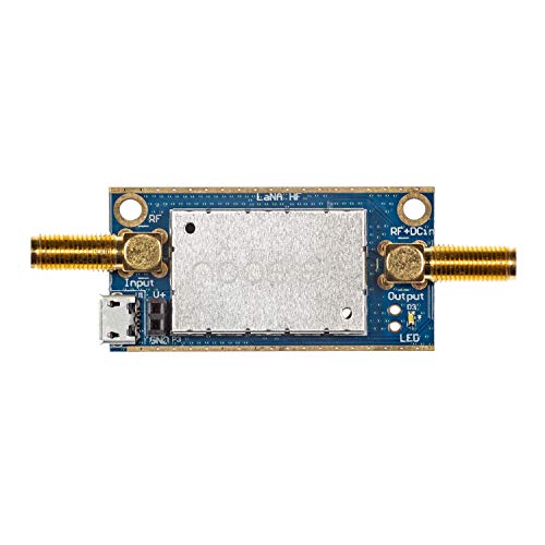 LaNA HF Barebones - Rauscharmes LF, MF und HF Verstärkermodul (LNA) für RF und Software Defined Radio (SDR). Breitband 50kHz-150MHz Frequenzkapazität mit Bias Tee & USB Power Optionen