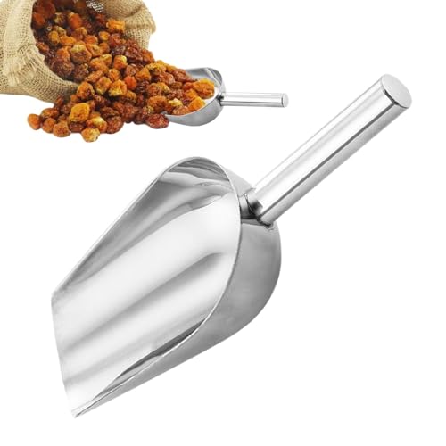 Buerfu Eisschaufel für Gefrierschrank, Eisschaufel,Eisschaufel aus Metall für Eisbereiter | Mehrzweckschaufel aus Metall für die Küche, Mehrzweck-Schaufel für Trockenwaren für Süßigkeiten, Küche, Bar,
