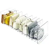 VERONLY 10 Stück Handtaschen Organizer Aufbewahrung,Transparent Regaltrenner Verstellbarer Geldbörse Taschenständer Schrankregaltrenner und Organizer für Tasche Schlafzimmer Kleiderschrank