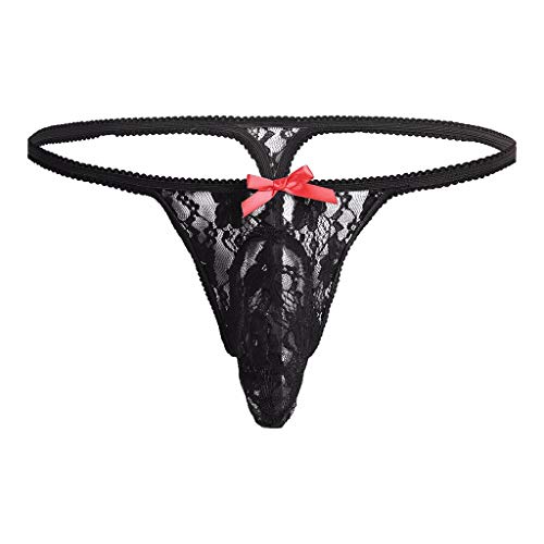 Clubwear Herren Sexy Slips Herren Jockstrap Sexy T-Back Unterhose Reizwäsche für Sex Männer Elastizität Slips Boxershorts Herren Männer G-Strings Sexy Unterwäsche Herren String Tanga Taillen Thongs