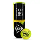 Dunlop Pro Padel – Padel Bälle für Wettkämpfe und Turniere (1x3er Dose)