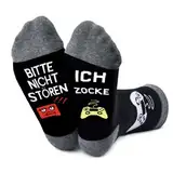 cheap4uk Lustige Geschenke Für Männer Frauen Weihnachten Socken Lustige Gaming Zocken Bier Fussball Herren Damen 43-46 Adventskalender Füllung Kinder Happy Socks Weihnachtsgeschenke