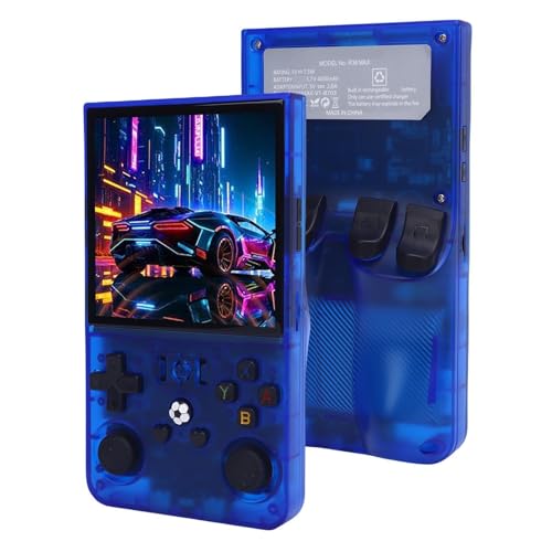 Retro Handheld -Spielekonsole, 4 Zoll Tragbare Videospielkonsole -Unterstützung 30 Simulatoren, 4000MAH Classic Retro Video Games für Linux -System Open Source (64G)