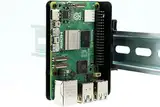 KKSB Cases Raspberry Pi DIN-Schienen-Clip-Halterung, kompatibel mit Raspberry Pi 5, 4B, 3B und anderen SBCs mit dem gleichen Schraubenlochmuster, pulverbeschichteter Stahl, 6 x Clip-Montagepositionen