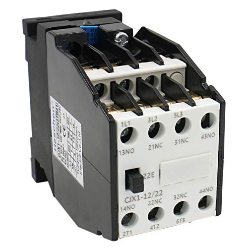 Heschen Wechselstromschütz CJX1-12/22, 220 V, 50/60 Hz, Spule, 3P, 3-polig, 2NO+2NC, 380 V, 20 A, 5,5 kW