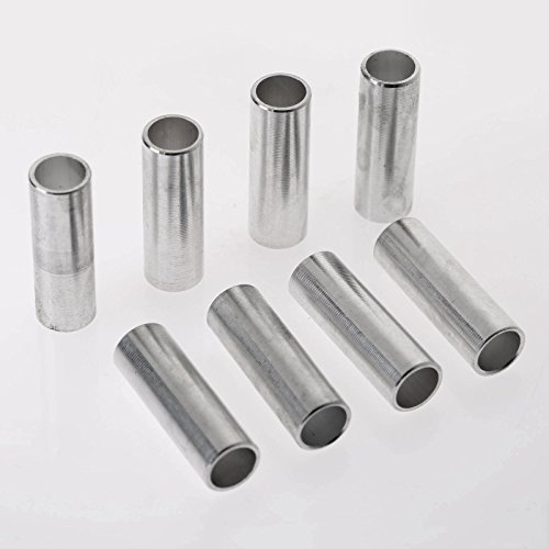 MUXSAM 8Pcs Silber Aluminium Erwachsene Inline Roller Skate Shoes Spacer für 6mm Schrauben