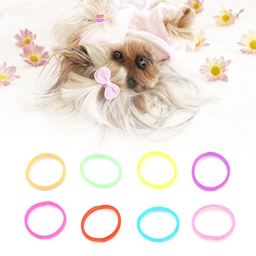 Pet -Pflege -Gummibänder für Hunde und Katzen Haarzubehör für Hochelastizität Haustierstyling & Mode