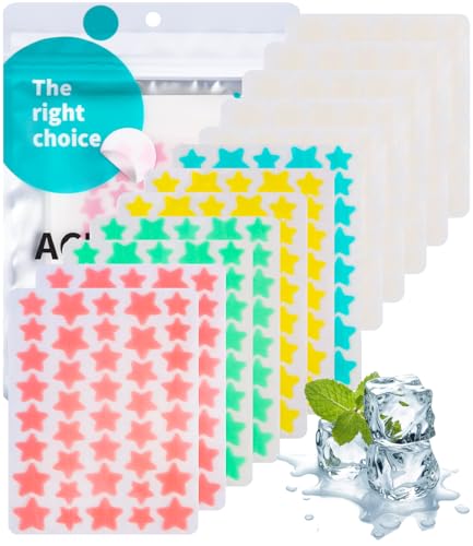 LEAZZLE Pimple Patch Sterne 430pcs,Pickel Patch Unsichtbare Hydrokolloid Pickel Teebaumöl Tag,Atmungsaktiv Absorptions Acne Patches,Nacht Akne Pflaster Wasserdicht,Gesicht Anti Akne Hautbehandlung