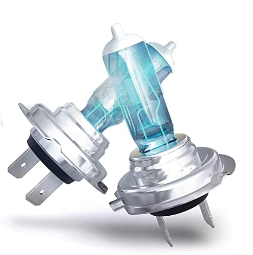 2 Stück H7 100W / PX26d Lampe - Xenon Effekt - Halogen 12V Super Bright Nebelscheinwerfer Xenon HID Leuchtmittel Weiß für Auto und Motorrad