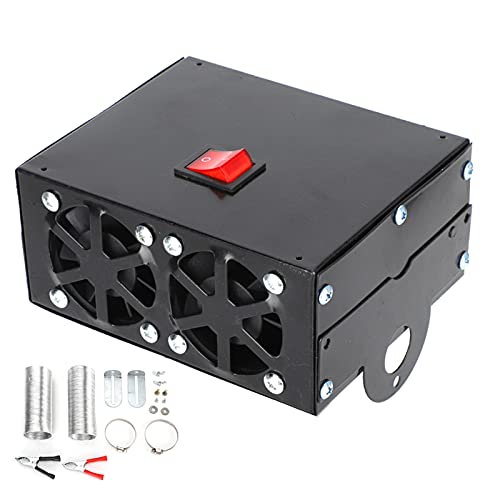 Autoheizung Wärmer Defroster Tragbarer Demister Stummes Lüfter Schnelles Erwärmen 600W Eisenmaterial für Auto- und LKW -Einfach Installation 12 V 24 V Spannung (24 V)