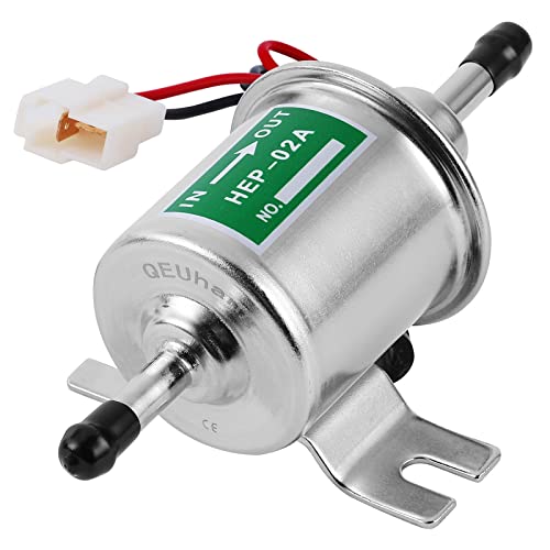 Universal Kraftstoffpumpe Elektrisch 12V HEP-02A Benzinpumpe Dieselpumpe Niederdruck Öl Diesel Baumaschine Transferpumpe Fuel Pump für Boot Auto Fahrzeug