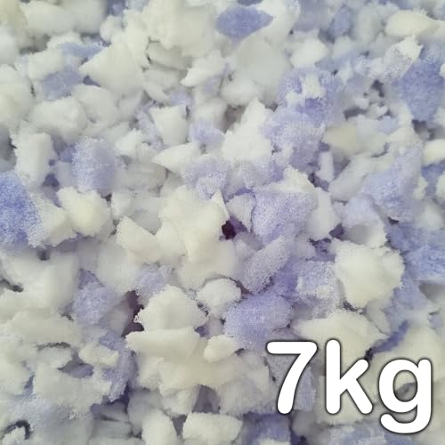 7kg DIY Schaumstoffflocken Füllmaterial für Kissen, Bastelbedarf, Verpackungen, Sitzsäcke, Polster, Hundekissen, Kuscheltiere usw