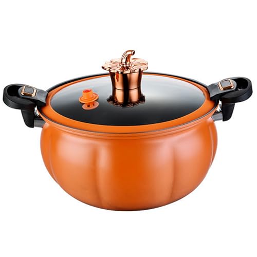 Mini-Schnellkochtopf, 8l Kürbistopf, schneller Heizdrucktopf mit Schlossgriffen, Nicht-Schicht-Lagerbestand mit Deckel für Gas, Induktion, elektrische Herden,
