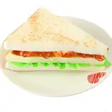 Home Decoration PU Artificial Food Fake Sandwich Model, Cake Shop Display