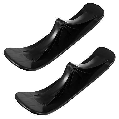 BESPORTBLE Snow Scooter Kufen: Schnee Scooter Schnee Roller Schlitten Faltschuhbrett Outdoor Schneeroller Schneescooter Erwachsene Schneeski Aufsatz
