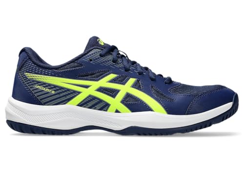 Asics Herren Upcourt 6 Sneaker, Blue Expanse Safety Yellow, 41.5 EU