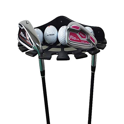Pmsanzay Golfschläger-Organizer und Golfball-Vitrine, Golfball-Halterung, Halterung zur Wandmontage, perfekt zur Aufbewahrung und Organisation Ihrer Golfausrüstung