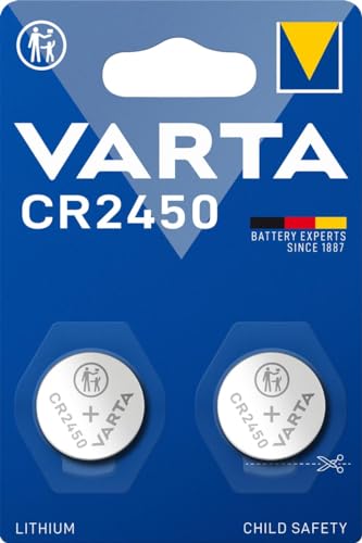 Varta 2er-Set Electronics Lithium-Knopfzellen, CR2450, 570 mAh, 3 Volt