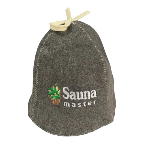 GMMH Saunahut Saunamütze aus Wollfilz - (510-137) Filz Saunakappe für Damen und Herren, Filzkappe Mütze Filzhut Hut Kappe für Sauna