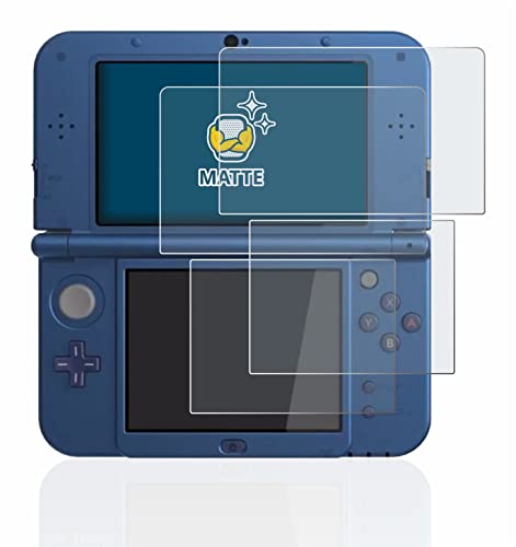 BROTECT Entspiegelungs-Schutzfolie für Nintendo New 3DS XL (2 Stück) Matte Displayschutz-Folie, Anti-Reflex, Anti-Fingerprint