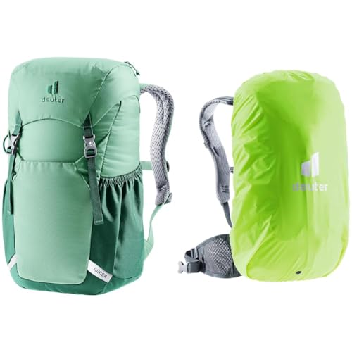 deuter Junior Kinderrucksack (18 L) & Raincover Mini Regenhülle (12-22 L)