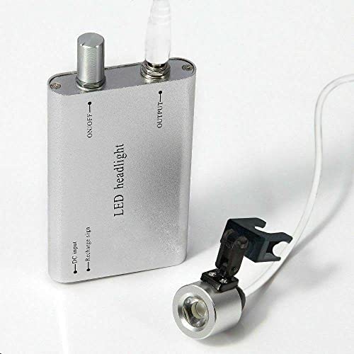 Fetcoi Dental Kopf Scheinwerfer Zahnmedizin Binocular Loupes LED Lampe Headlamp 2.5X420MM Chirurgisches Medizinisches