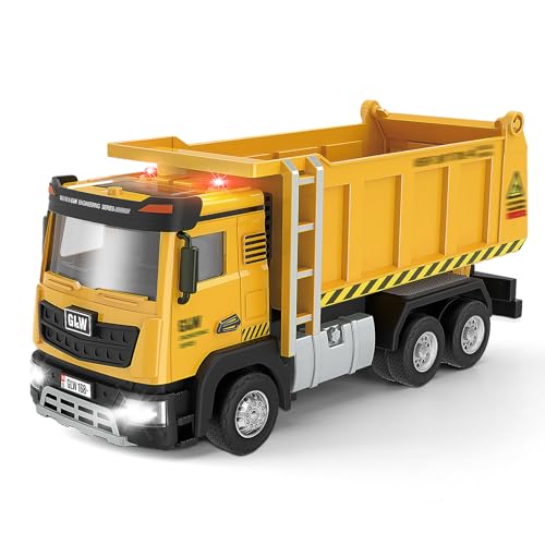 LTFIOON Baustellen Fahrzeuge Spielzeug Set, 1:40 Baufahrzeuge Spielzeug Auto, Metall Baufahrzeuge, Spielzeug Fahrzeuge, LKW Auto Kinderspielzeug Kinder für 3 4 5 6 7 Jahre