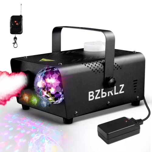 Nebelmaschine, BZBRLZ 600W Nebelmaschine mit Discokugel-Lichteffekt, 2300CFM Nebel mit kabelgebundenem Empfänger und drahtloser Fernbedienung, perfekt für Hochzeit, Halloween, Weihnachtsfeier