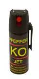 BALLISTOL 24420 Pfeffer-KO Jet 40ml Spray – Verteidigungsspray gegen Tiere – Abwehrspray 5m Sprühweite - Panikverschluss