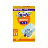 Swiffer Staubmagnet Starter-Set (1 Griff + 7 Nachfülltücher) Fängt Und Schließt 3-mal Mehr Staub Und Haare Ein Als Herkömmliche Staubwedel