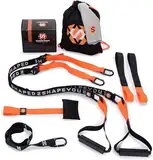 Septagon Sports® Premium Sling Trainer Set V.2025 Suspension Trainer mit Handtuch, Rucksackbeutel und Trainingsbuch - Schlingentrainer für Functional Training mit Türanker + Qualitätszertifikat