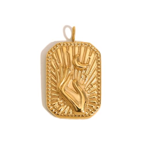 Qsvbeeqj Schmuck Making Halskette Anhänger Praktischer Edelstahl Goldton Pendelland Für Handgefertigte Accessoires