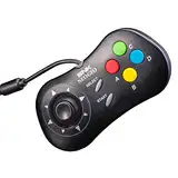 SNK Neo Geo Mini Controller, SNK Wired Game Pad Kompatibel mit NEOGEO Mini und NEO-GEO Arcade Stick Pro für Zwei Spieler Zum Gleichzeitigen Spielen von Spielen (Schwarz)