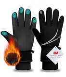 FORVEVO Skihandschuhe Herren Damen wasserdichte,Winterhandschuhe Herren Warme,3M Thinsulate Touchscreen Winddicht Snowboardhandschuhe für Laufen Skifahren Wandern Motorrad Radfahren(L)