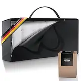 Celeko Home Palettenkissen Aufbewahrung 120 x 30 x 80 cm Aufbewahrungstasche XXL Oxford Polyester 600D Schwarz Wasserabweisend - Gartenpolster Tasche Groß Europaletten Schutzhülle