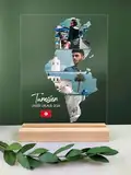 Tunesien Geschenk - Tunesien Deko Acryl Foto Geschenk personalisiert - Tunis, Tunesien Urlaub, Medina von Tunis, Tunesien Geschenkidee, Tunesien Geschenke, Tunesien Souvenir, Sahara