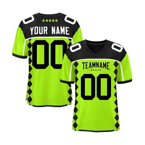 Baseballtrikot, Fußballtrikot für Herren, personalisierbares Trikot, individuelle Sport-T-Shirts, Teamnamennummer hinzufügen, Damen/Jugendliche, 4, S