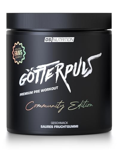 OS NUTRITION Götterpuls Premium Pre Workout Community Edition 400g (Saures Fruchtgummi-Geschmack) (400g, Saures Fruchtgummi)